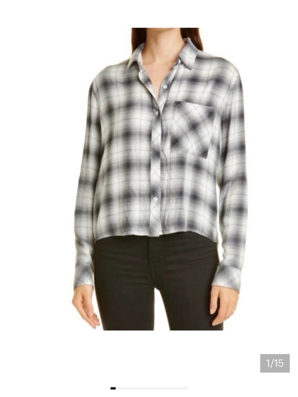 Rails Black & White Plaid Button-Down Shirt